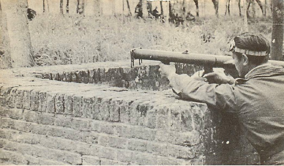 Italian partisan at work